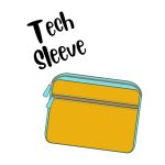 Quilted tech sleeve, ipad sleeve, phone holder