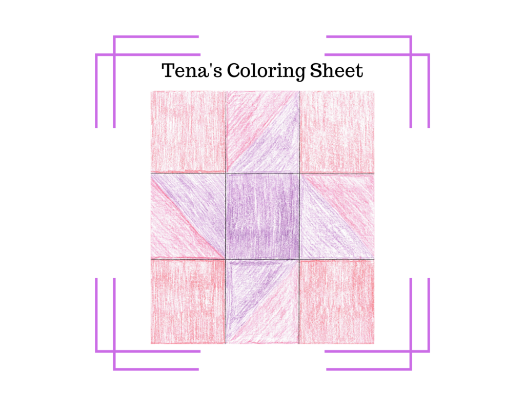 quilting coloring sheet