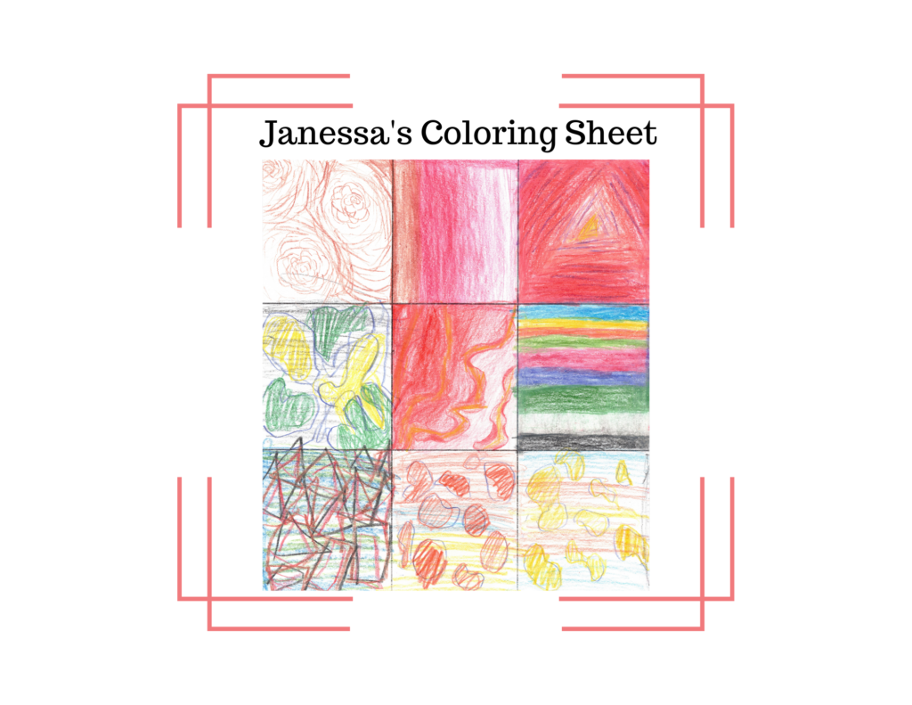 quilting coloring sheet